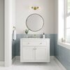 James Martin Vanities Chicago 36in Single Vanity, Glossy White w/ 3 CM Ethereal Noctis Top 305-V36-GW-3ENC